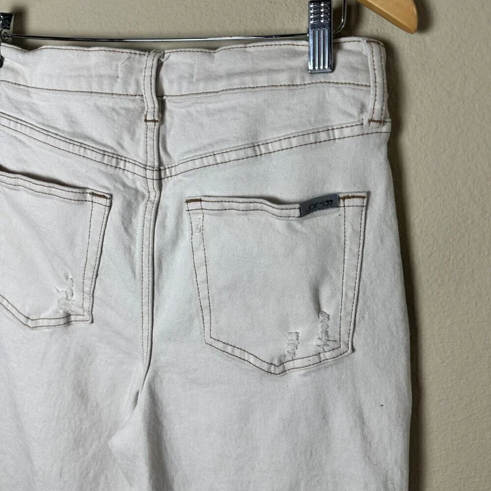 JOE'S High-Rise Wide Leg Hitomi Distressed Denim Jeans Size 29 - Picture 8 of 11